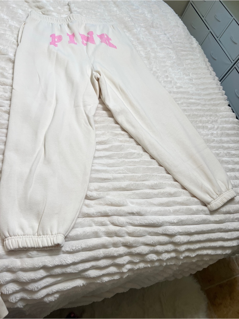 Pink Victoria secret Cream sweatpants Pants